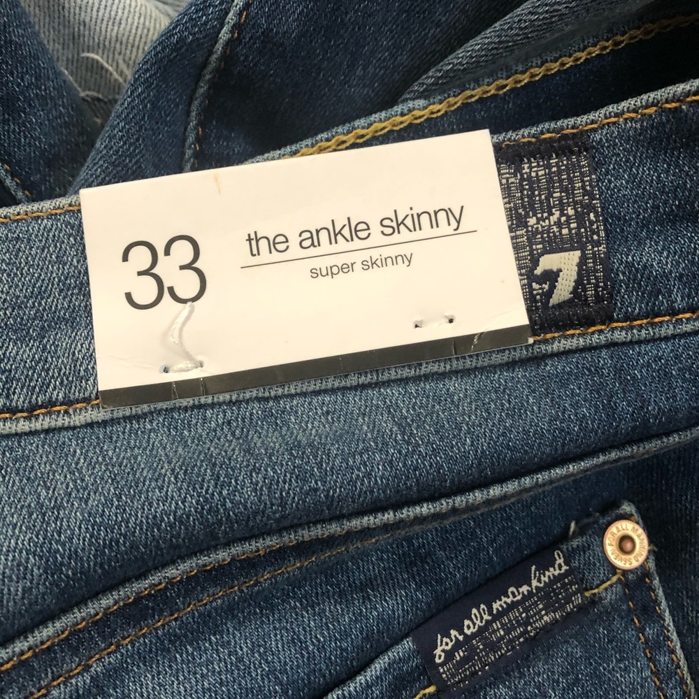 7 For All Mankind High Rise The Ankle Skinny - Picture 3 of 6